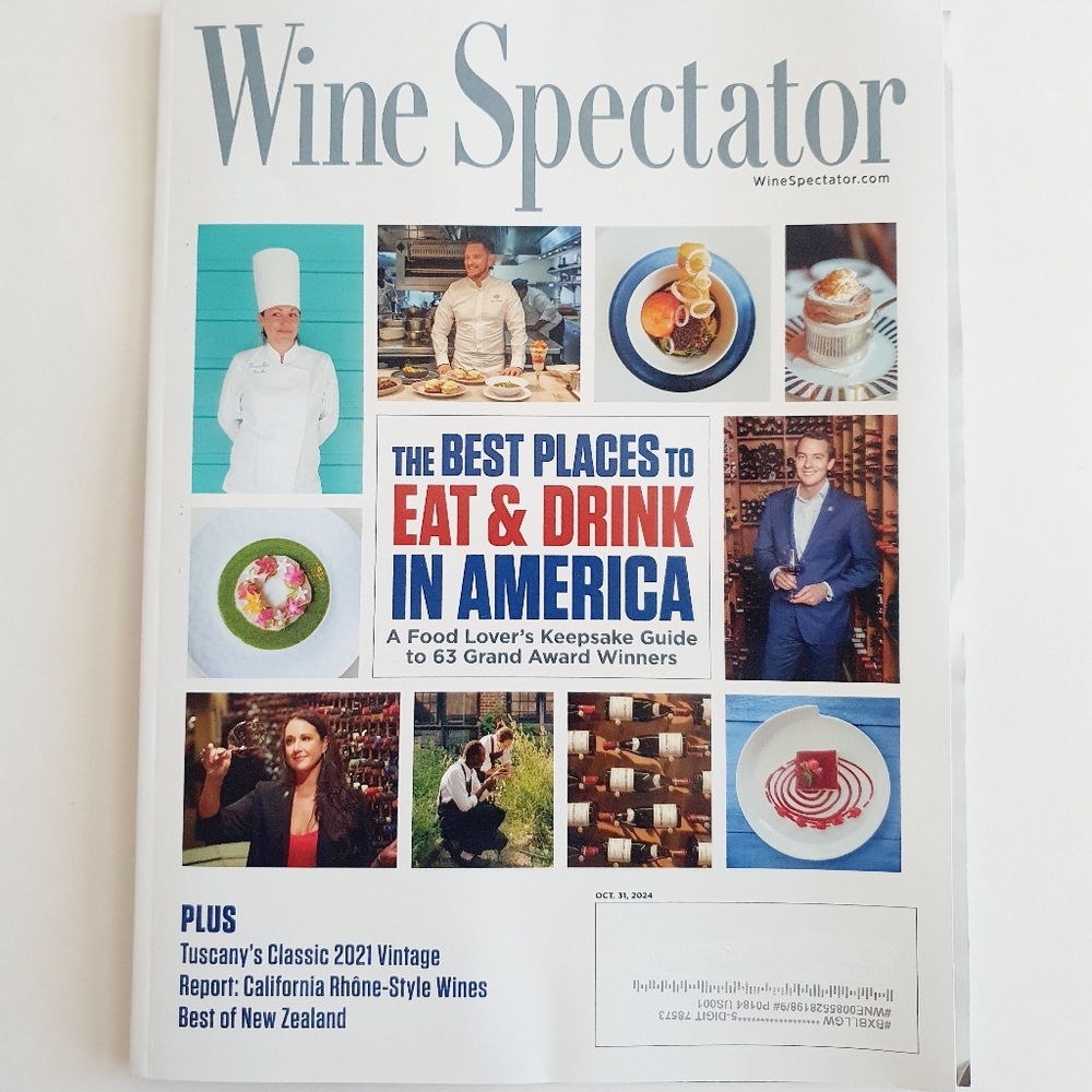 Wine Spectator Magazine October 31, 2024 Best Places to Eat and Drink In America